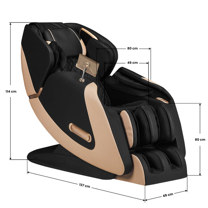 Massagestoel Elektrisch Sakura Luxury 808 Zwart - afbeelding 19