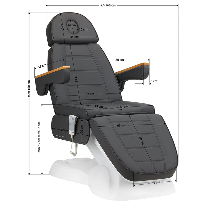 Behandelstoel Elektrisch Lux 273B 3 Donkergrijs 16