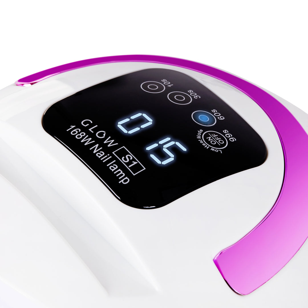 UV Lamp Nagels Dual LED Glow S1 168W Wit-Roze - afbeelding 7