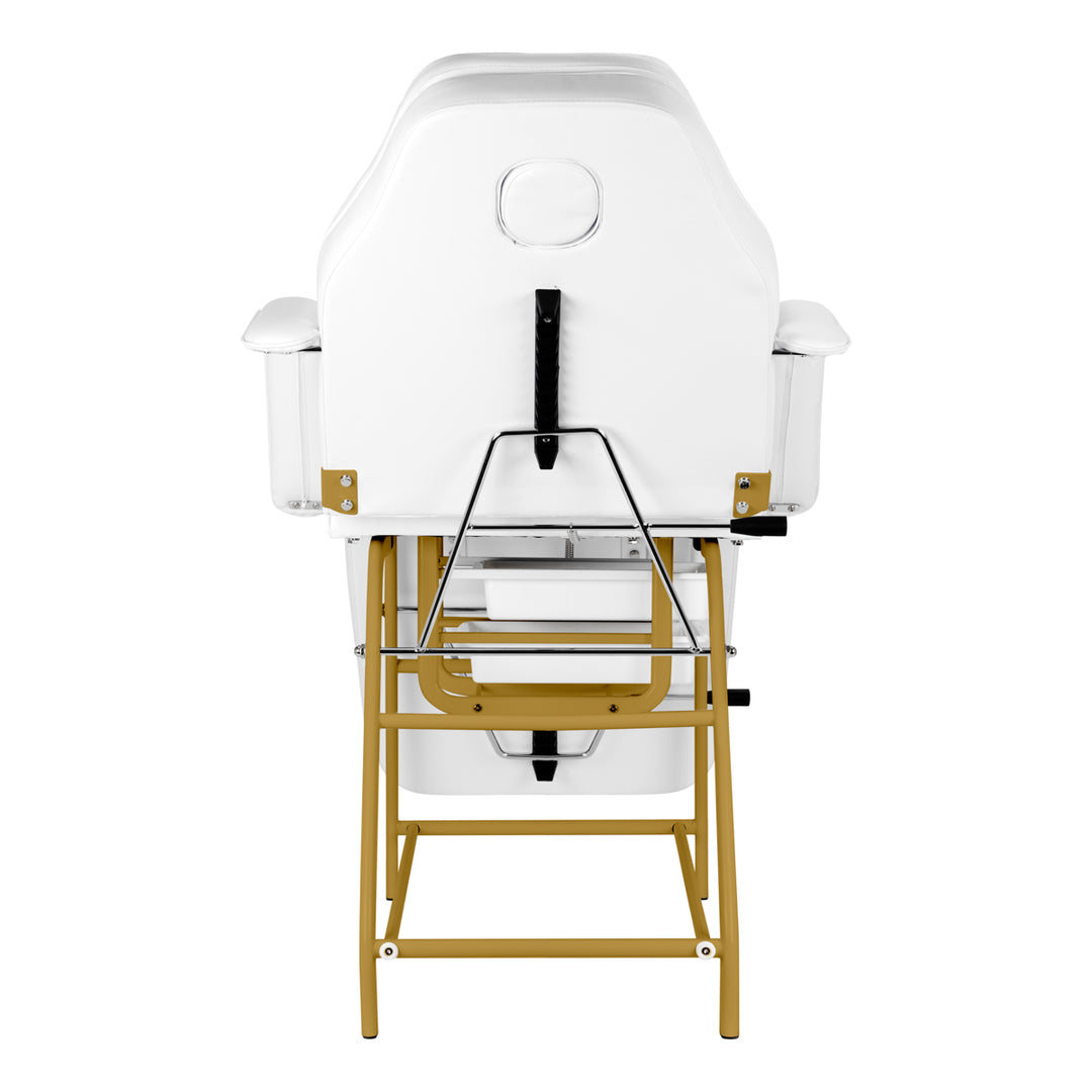 Behandelstoel 557G met Trays Goud-Wit - afbeelding 5