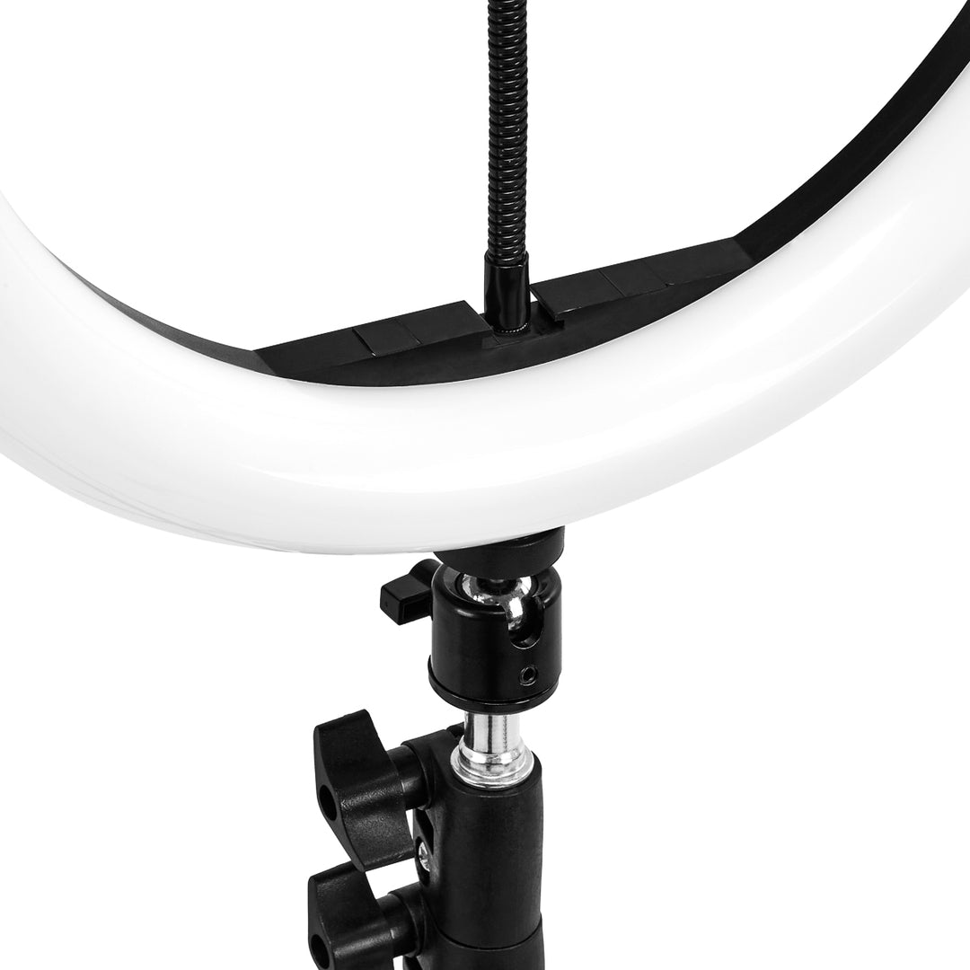 Ringlamp Glow 10" met statief 10W Zwart 11