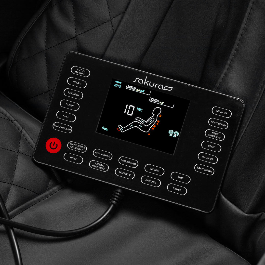 Massagestoel Elektrisch Sakura Standard 801 Zwart-Rood