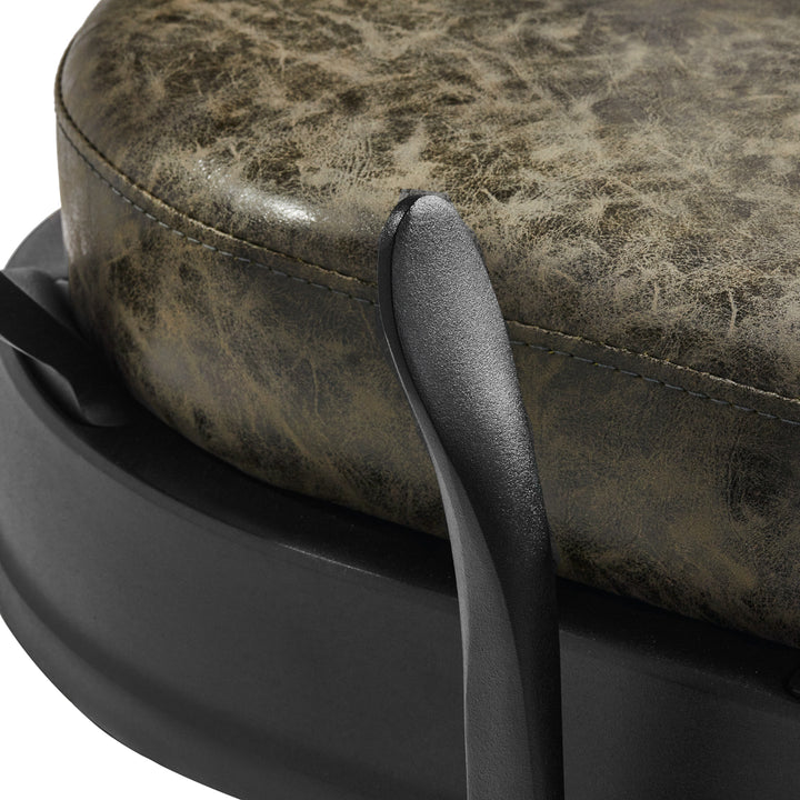 Barberstoel Gabbiano President Vintage Leer Groen - afbeelding 8