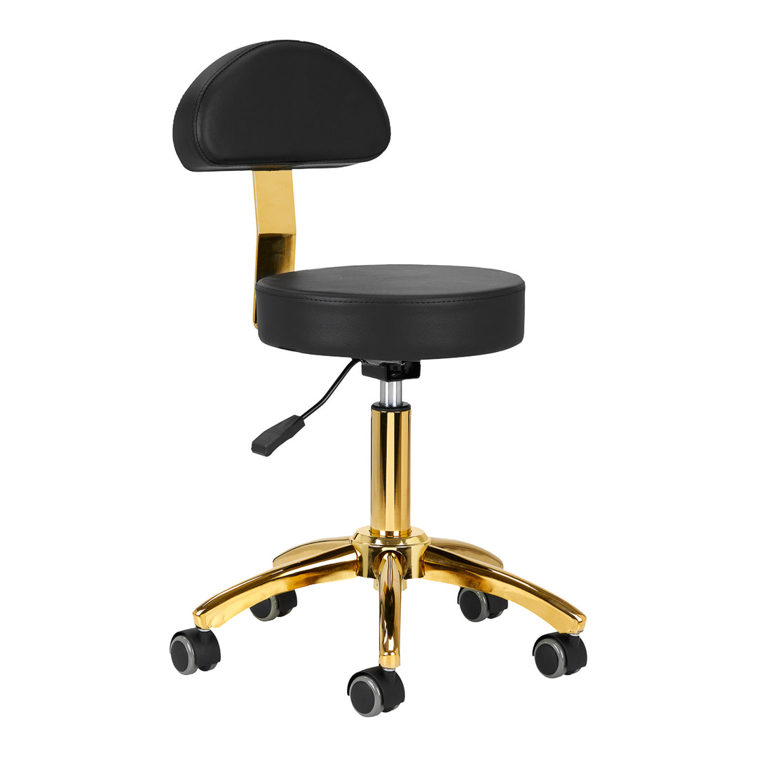 Tabouret AM-304G Goud-Zwart 1