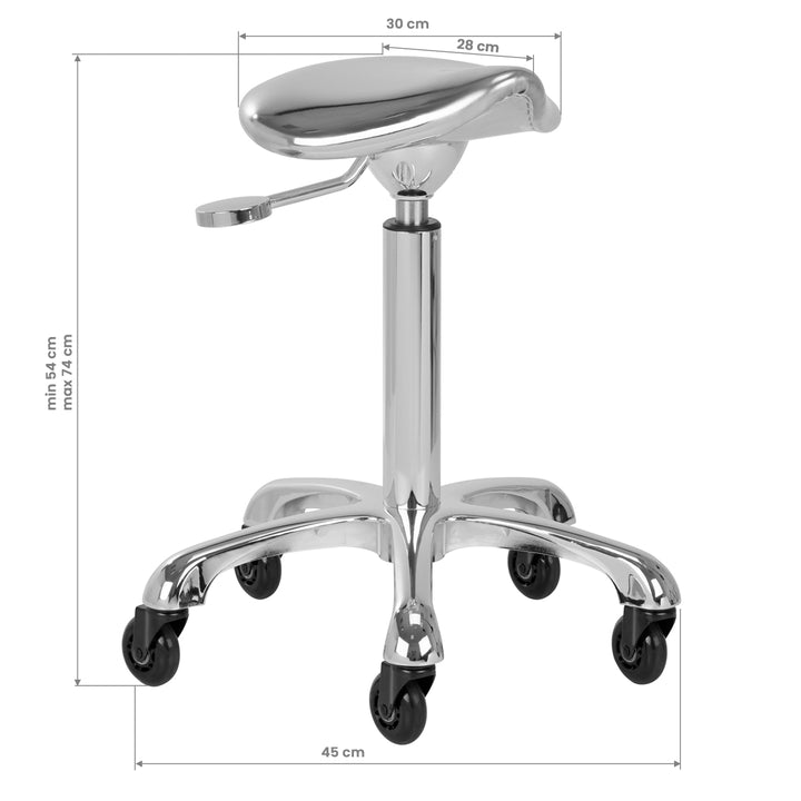 Tabouret Gabbiano Roll Speed Zilver 8