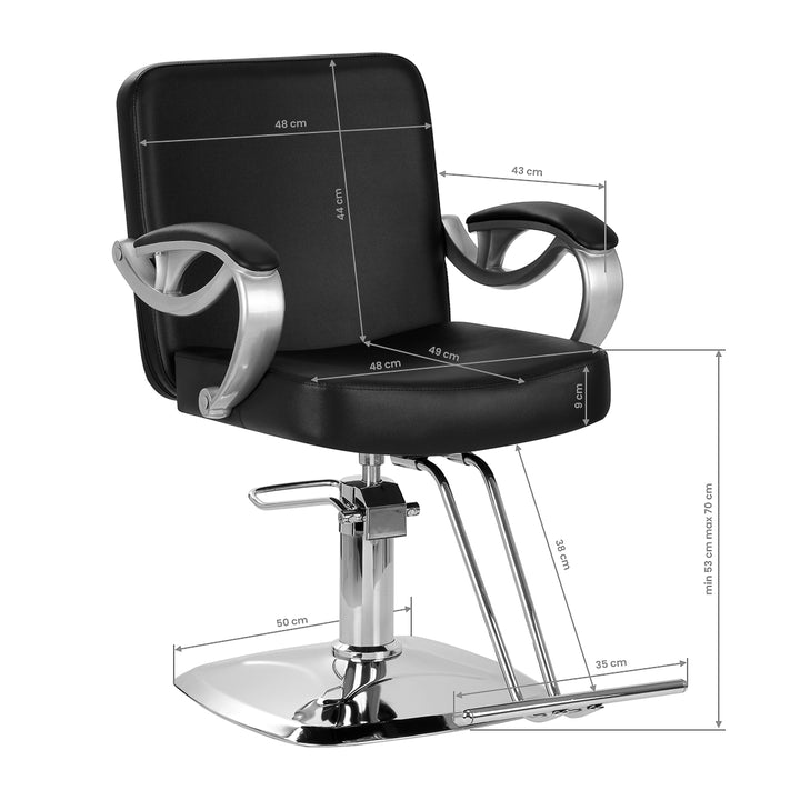 Kappersstoel Hair System ZA31 Zwart 8