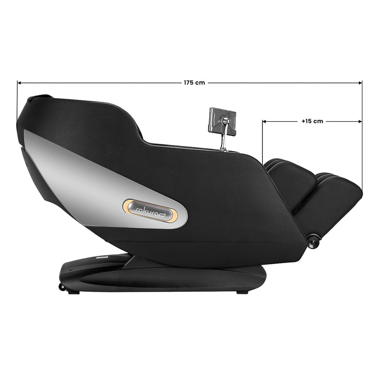 Massagestoel Elektrisch Sakura Comfort Plus 806 Zwart - afbeelding 18