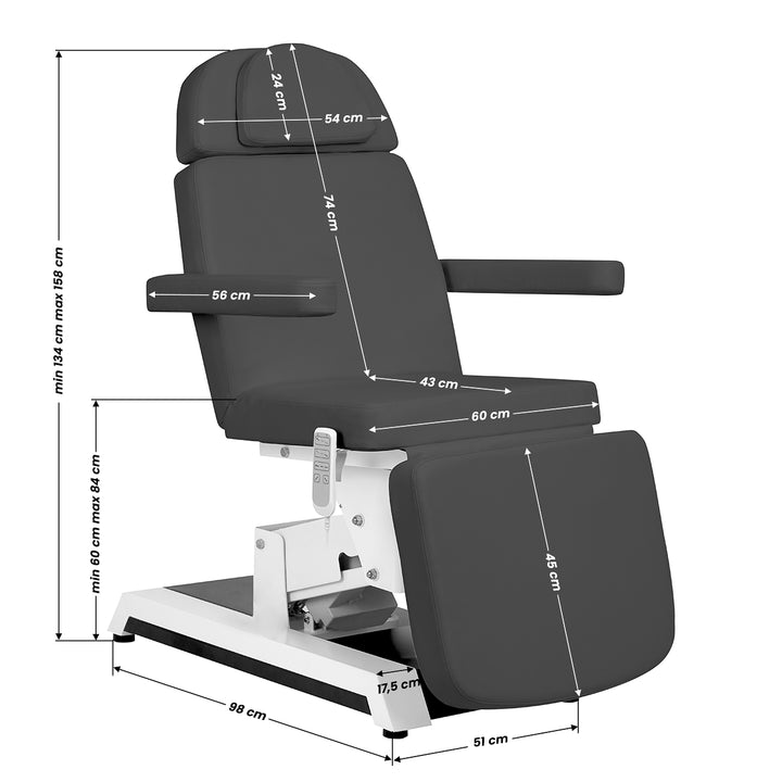 Behandelstoel Elektrisch Expert W-12 4 Grijs 16