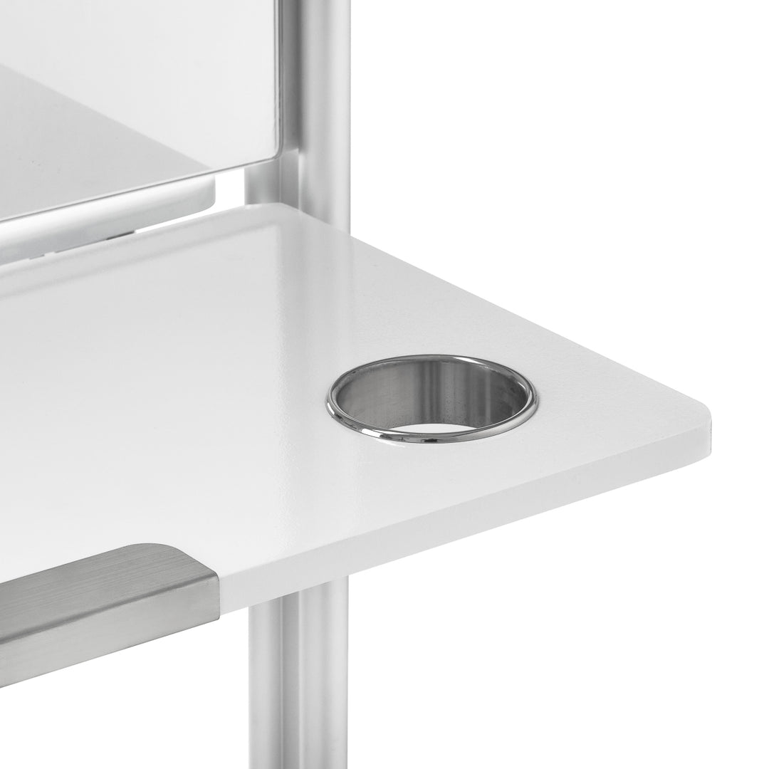 Kaptafel Mobiel Kapperssalon Gabbiano Dubbelzijdig MI-03 Wit - afbeelding 6