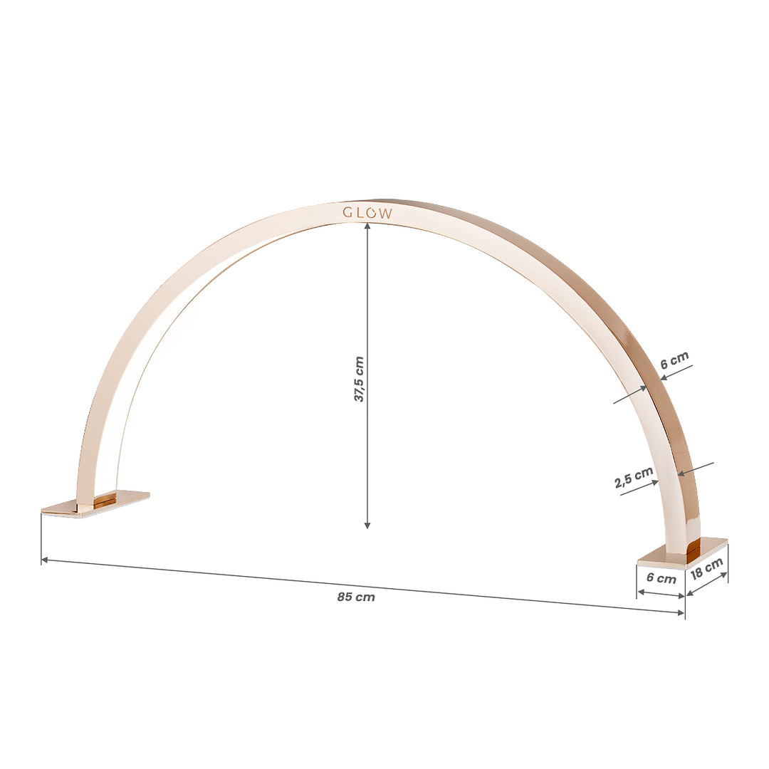 Manicurelamp LED met Instelbare Lichtintensiteit Glow Arche II Kopergoud