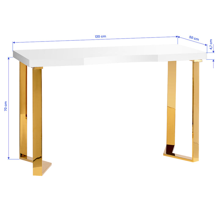 Manicure Tafel Momo 05 Goud-Wit - afbeelding 6
