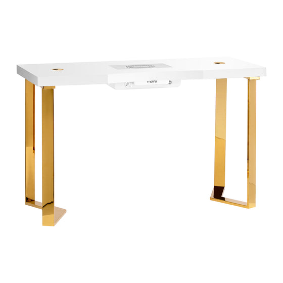 Manicure Tafel Momo 05 Goud-Wit met Afzuiging