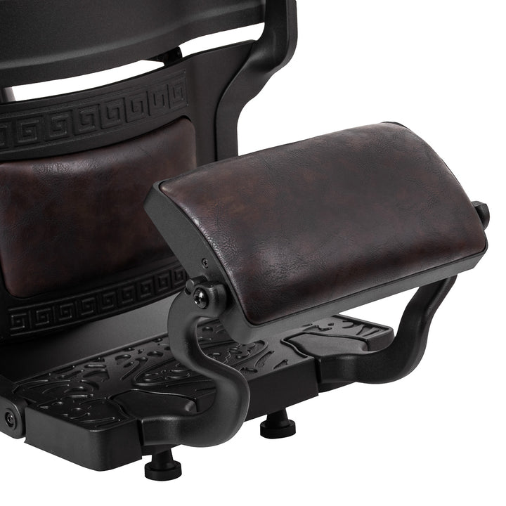 barberstoel gabbiano president bruin 11