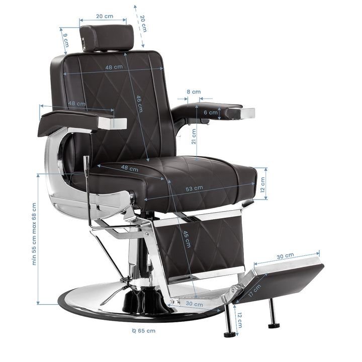 barberstoel hair system bm88066 bruin 14