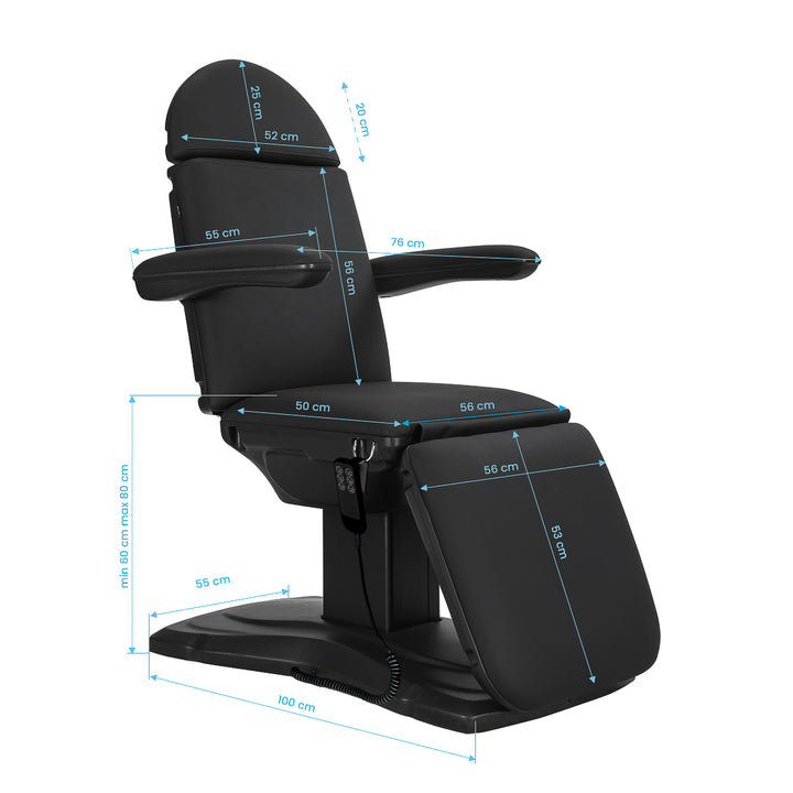 Elektrische Behandelstoel Sillon Eclipse 3 Motoren Zwart 10