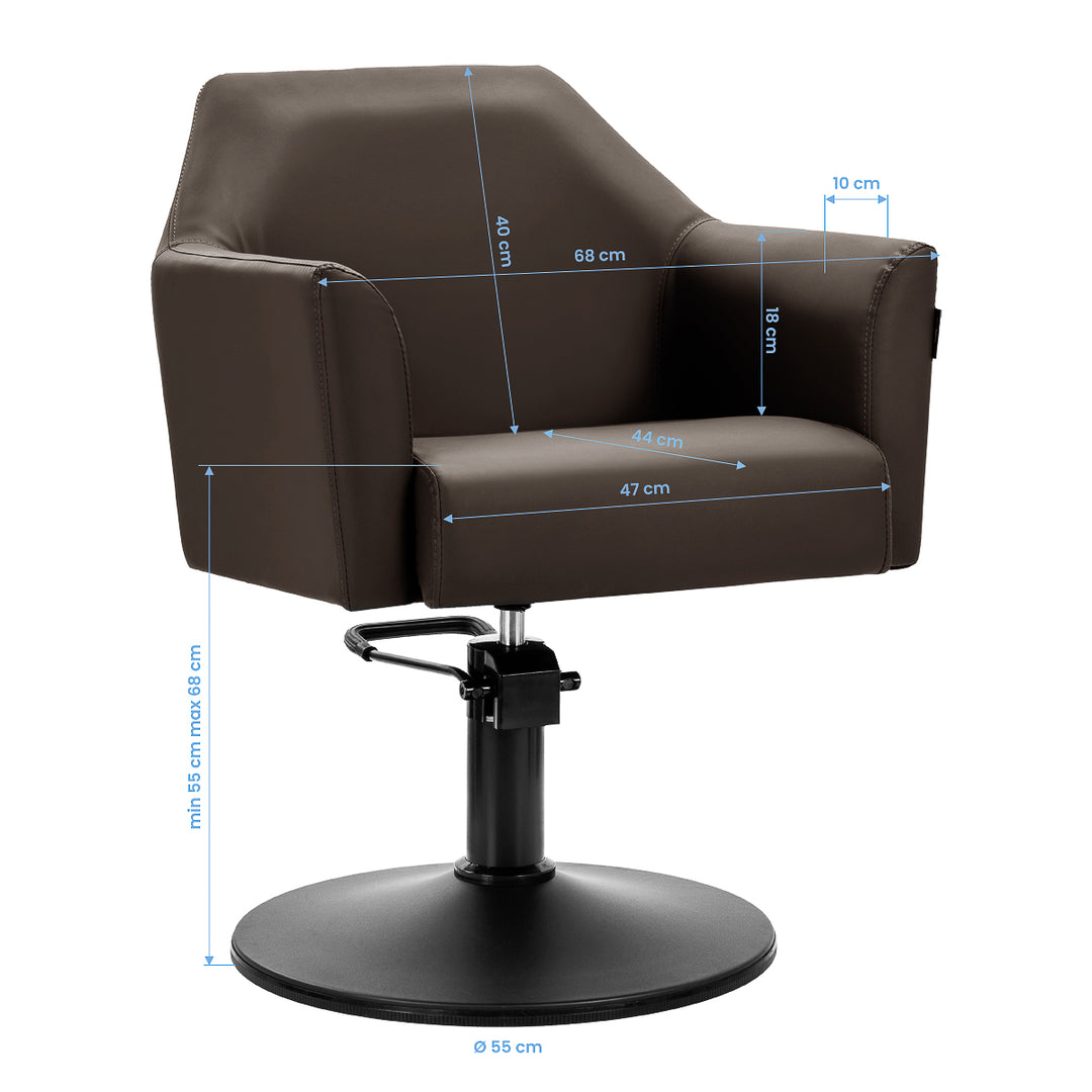 Kappersstoel Gabbiano Davos bruin 8