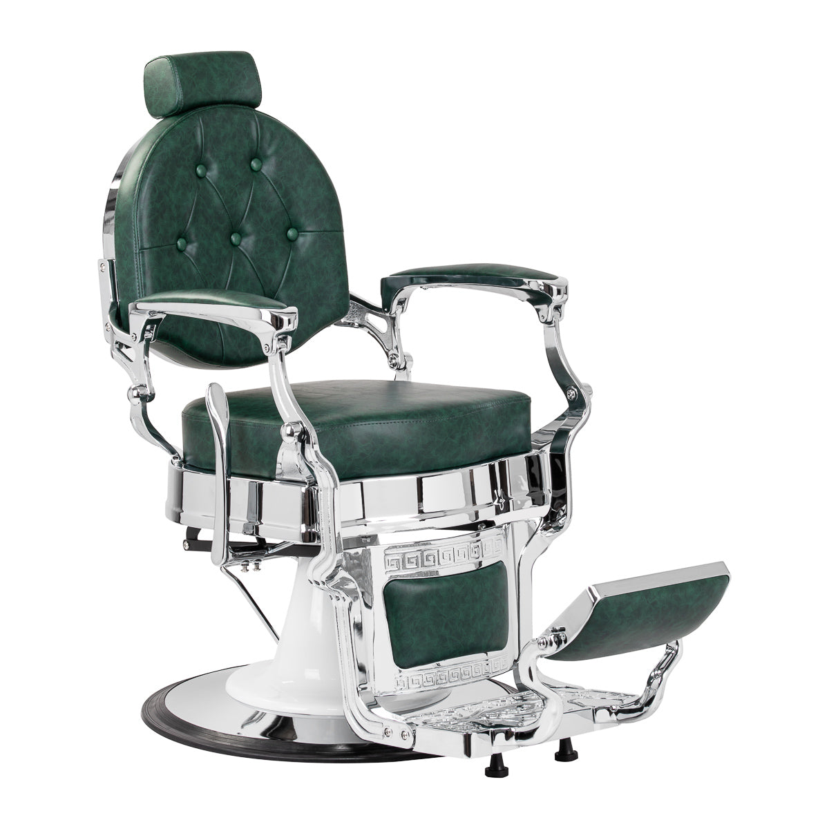 Barberstoel Gabbiano President Groen-Chrome