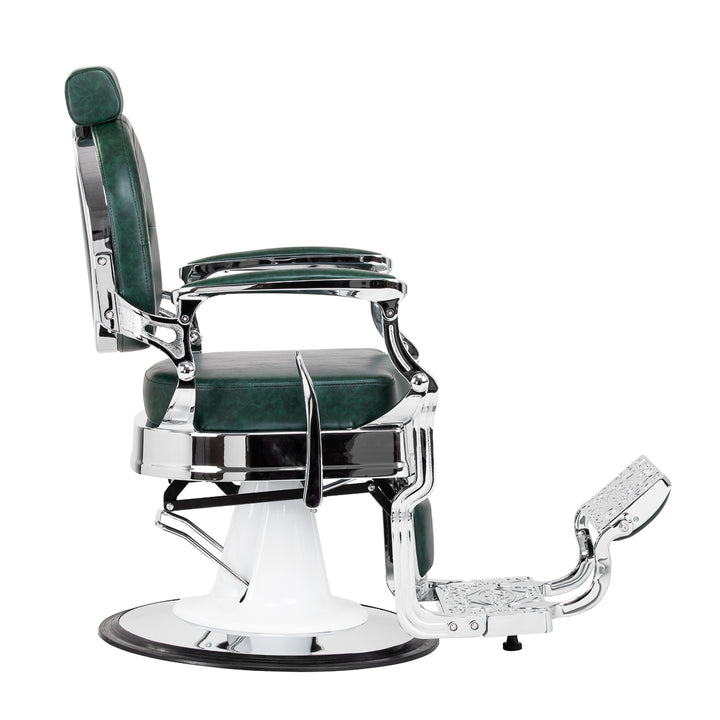 barberstoel gabbiano president groen chrome 2