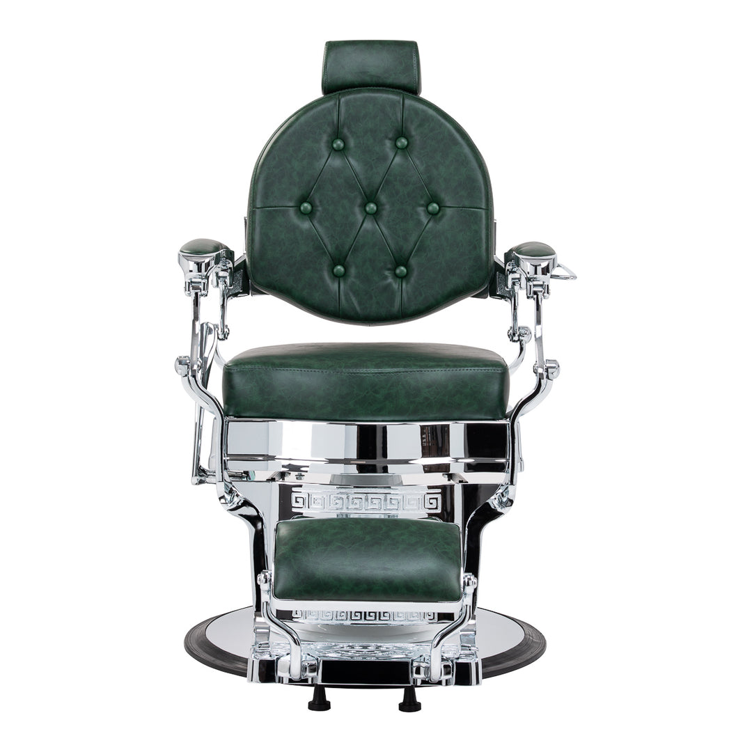 barberstoel gabbiano president groen chrome 4