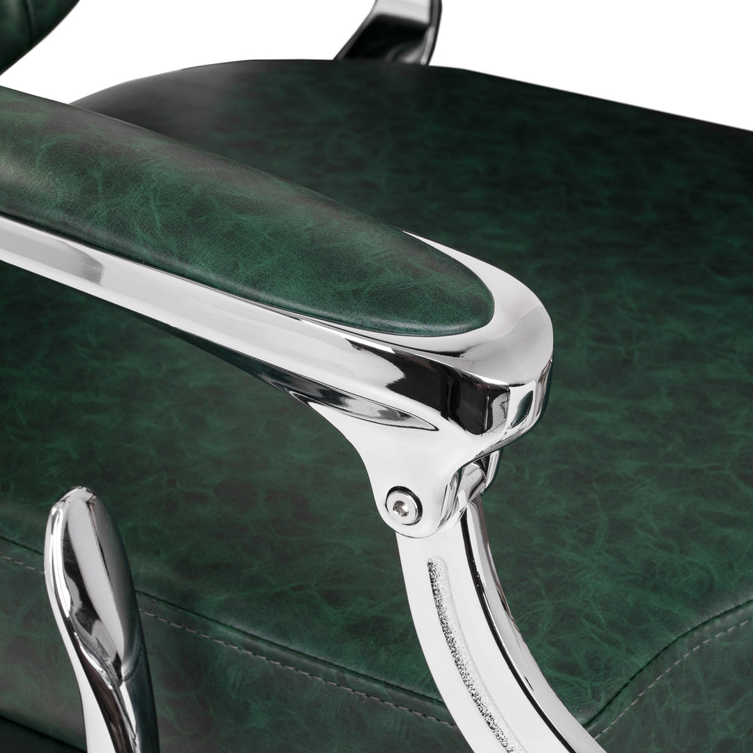 barberstoel gabbiano president groen chrome 6