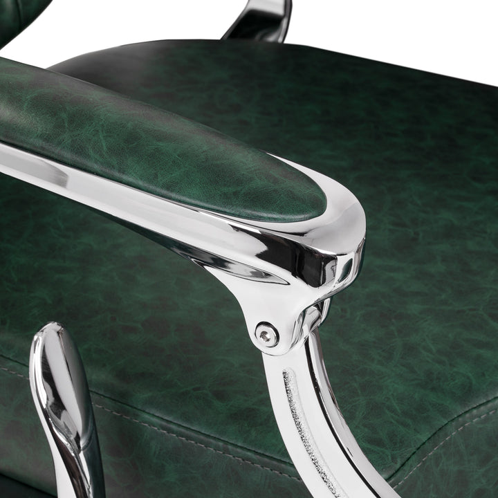 barberstoel gabbiano president groen chrome 6