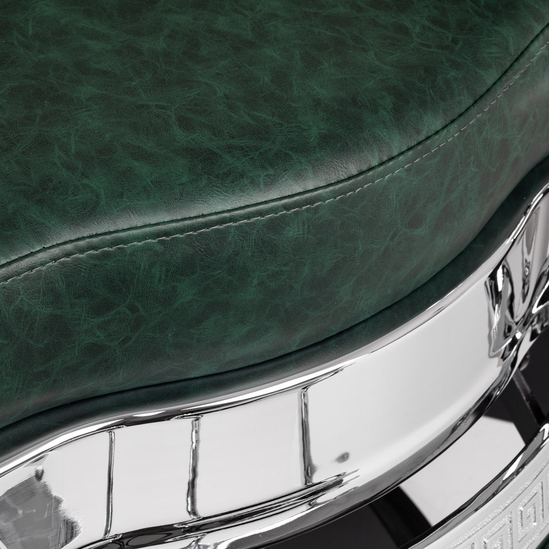 barberstoel gabbiano president groen chrome 7