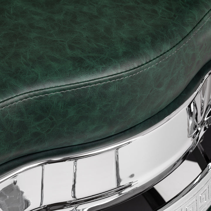 barberstoel gabbiano president groen chrome 7