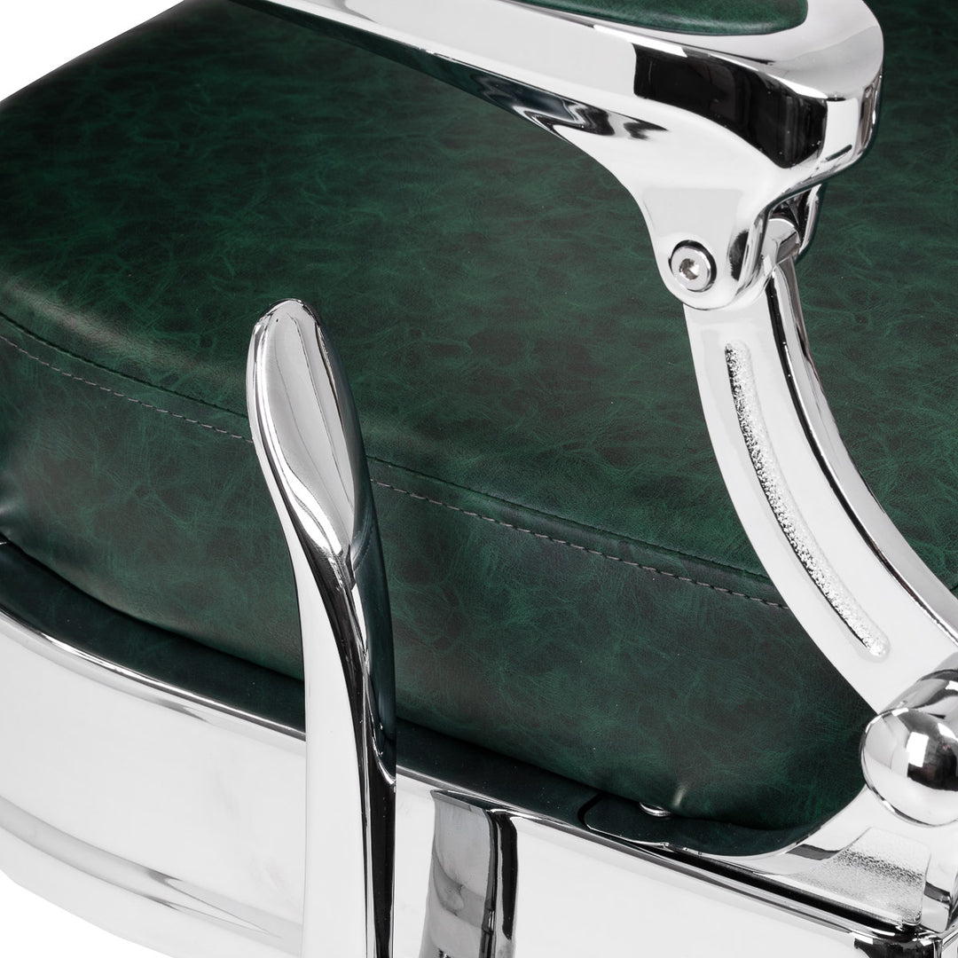barberstoel gabbiano president groen chrome 9