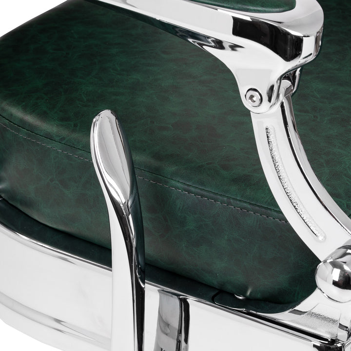 barberstoel gabbiano president groen chrome 9