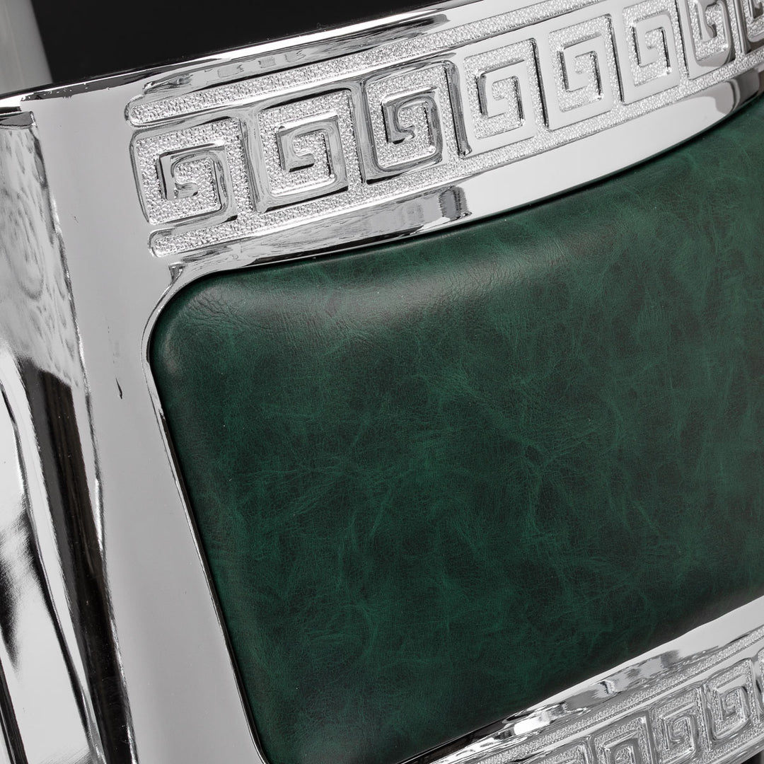 barberstoel gabbiano president groen chrome 10