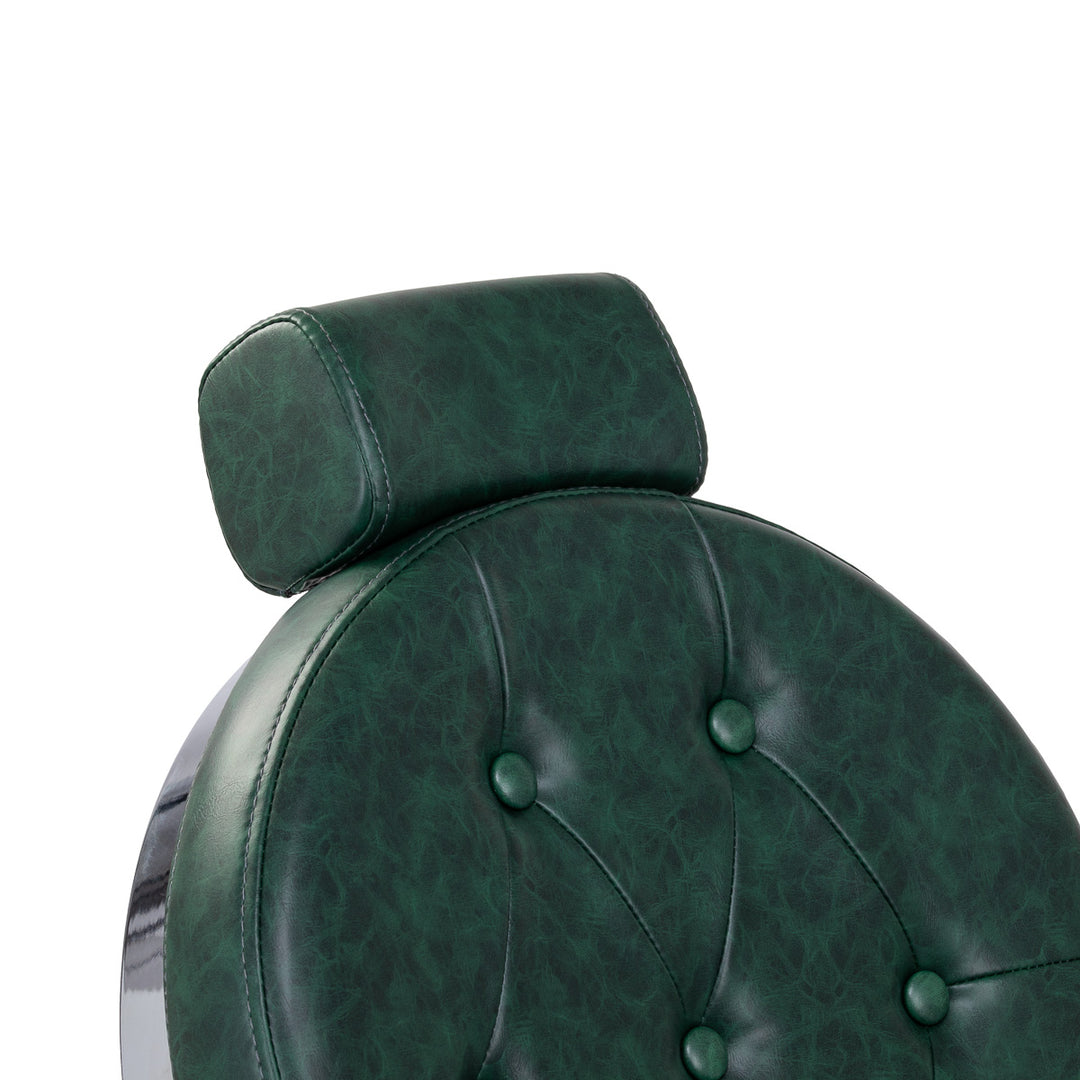 barberstoel gabbiano president groen chrome 12
