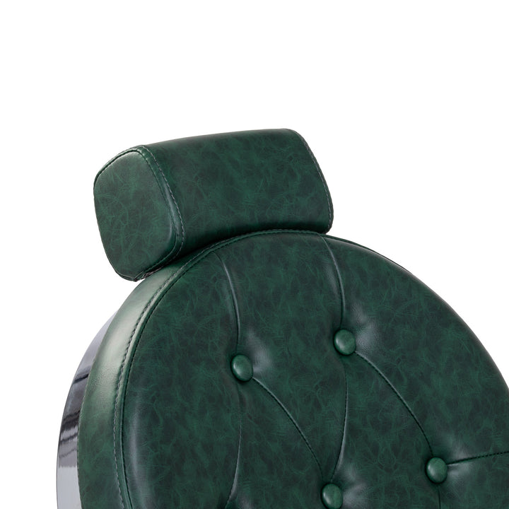 barberstoel gabbiano president groen chrome 12