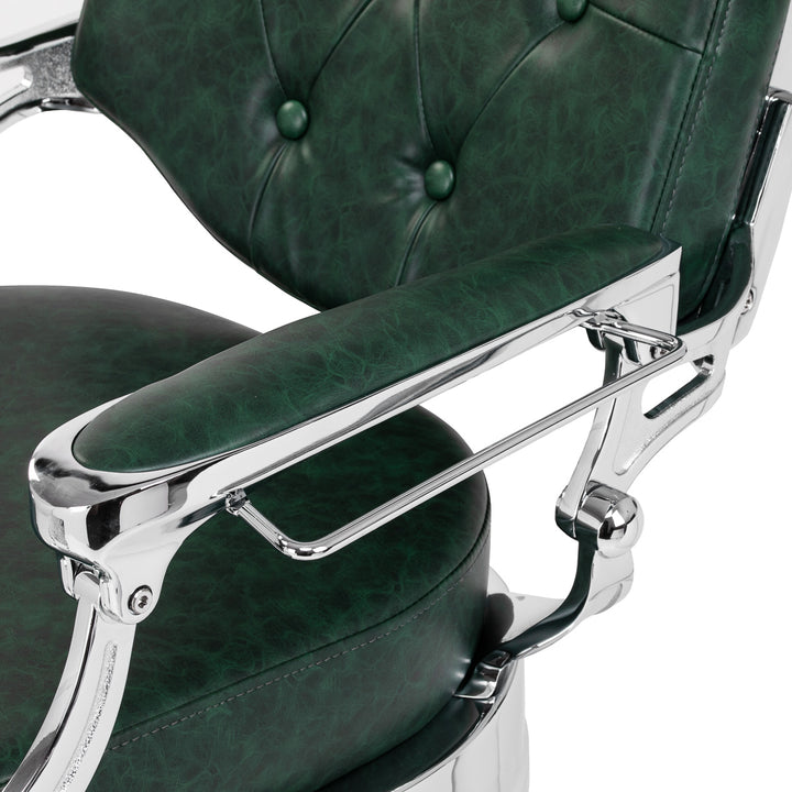 barberstoel gabbiano president groen chrome 14