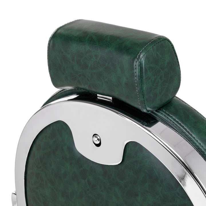 barberstoel gabbiano president groen chrome 15