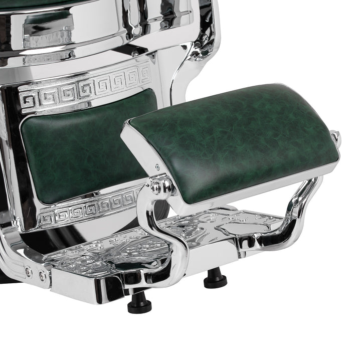 barberstoel gabbiano president groen chrome 16