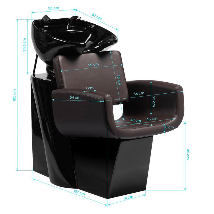 Wasunit Gabbiano Mataro Bruin - afbeelding 10