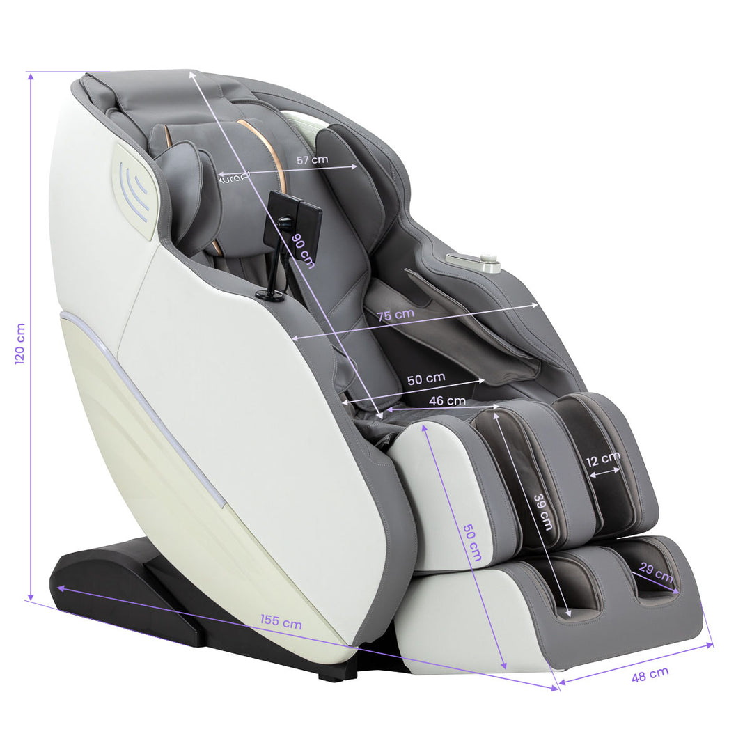Massagestoel Elektrisch Sakura Maximus 809 3D Wit - afbeelding 19