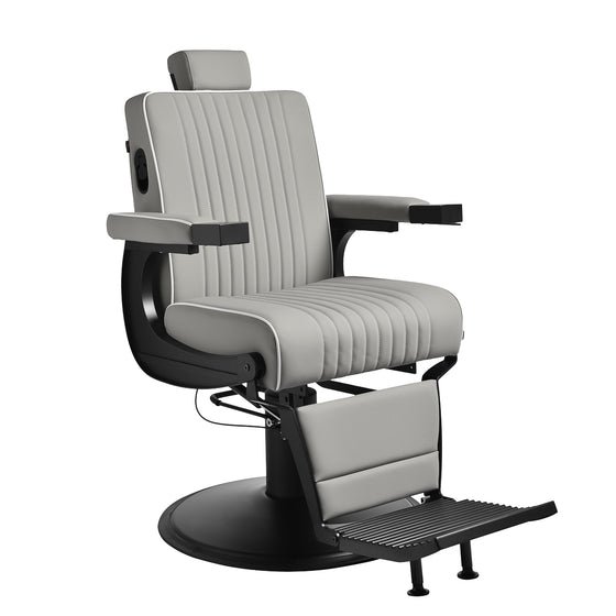 Barberstoel Gabbiano Levi Grijs (zonder stiksel)