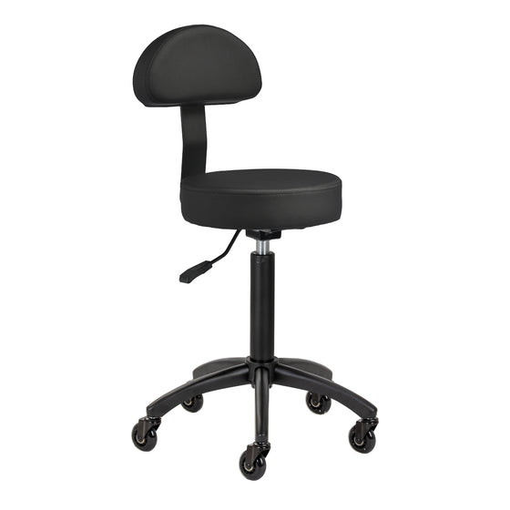 Tabouret met Rugleuning Gabbiano D026 Zwart