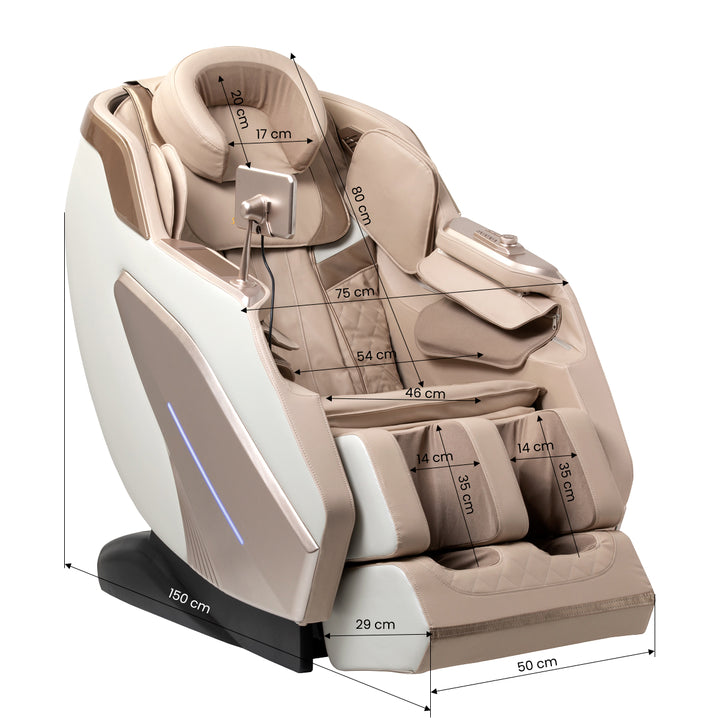 Massagestoel Elektrisch Sakura Prime 108 Beige - afbeelding 17