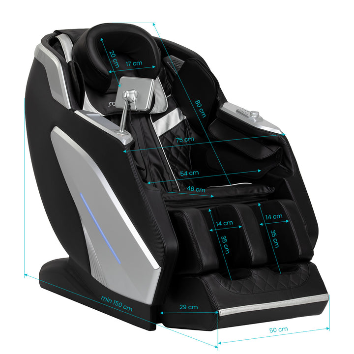 Massagestoel Elektrisch Sakura Prime 108 Zwart - afbeelding 17