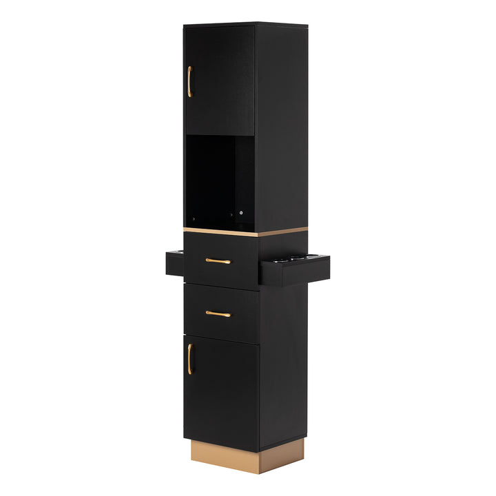 Kaptafel Kapperssalon Gabbiano Totem Zwart-Goud