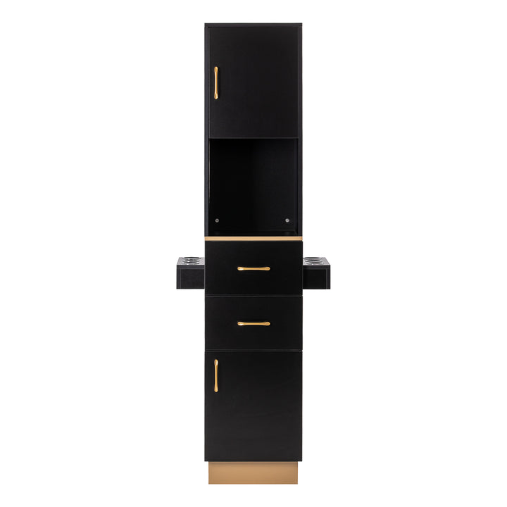 Kaptafel Kapperssalon Gabbiano Totem Zwart-Goud - afbeelding 3