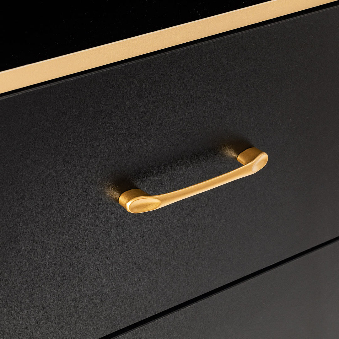 Kaptafel Kapperssalon Gabbiano Totem Zwart-Goud - afbeelding 10