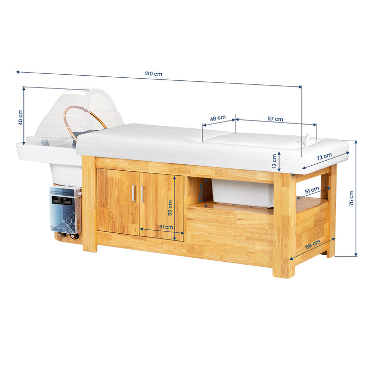 Wasunit Gabbiano Head Spa Bali Wit - afbeelding 25