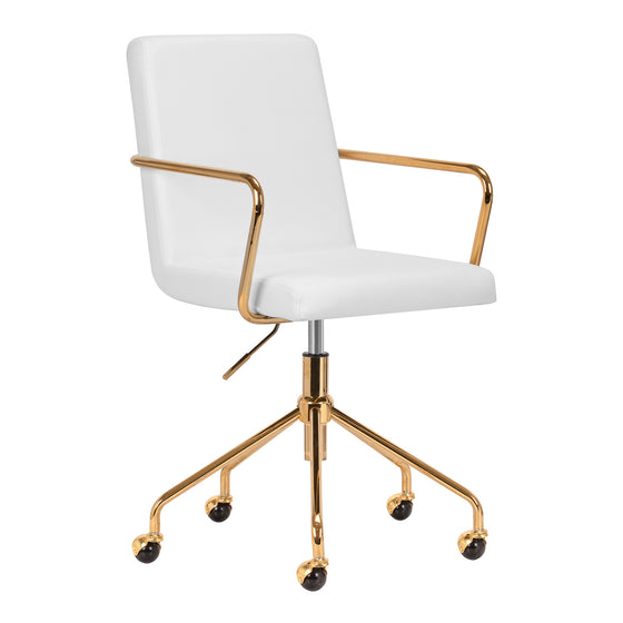Salonstoel met Armleuningen QS-OF211G Goud-Crème