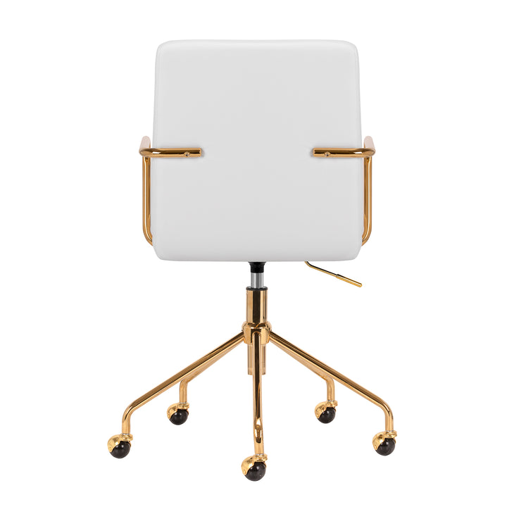 Salonstoel met Armleuningen QS-OF211G Goud-Crème - afbeelding 4
