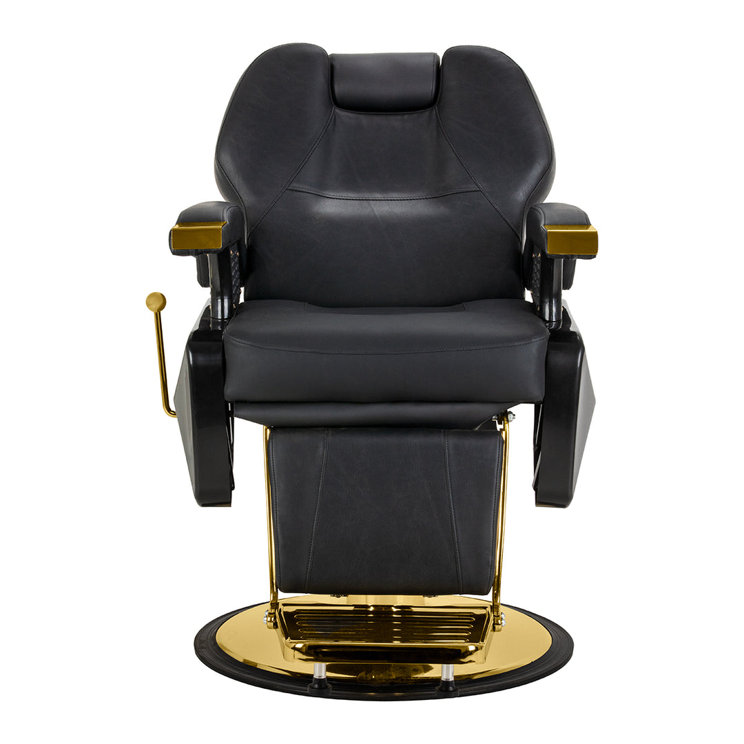Barberstoel Hair System New York Zwart-Goud - afbeelding 2