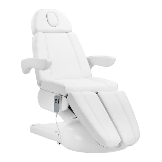 Behandelstoel Elektrisch Azzurro Lux Pedi 3 Motoren Wit