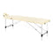 Massagetafel Inklapbaar Aluminium Balance 2 Zones Crème